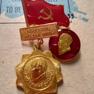 Vietnam Communist Pins (x3)